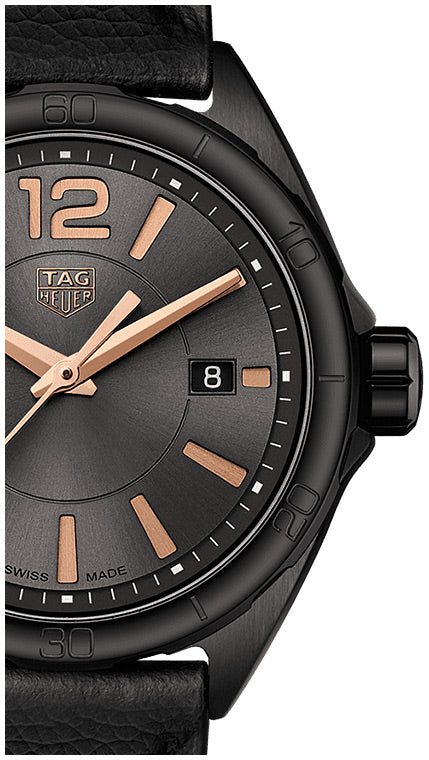 Tag Heuer Formula 1 Quartz Black Dial Black Leather Strap Watch for Women - WBJ1414.FC8234