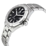 Tag Heuer Aquaracer Automatic Black Dial Silver Steel Strap Watch for Men - WAY2110.BA0928