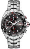 Tag Heuer Formula 1 Chronograph Senna Grey Dial Silver Steel Strap Watch for Men - CAZ201D.BA0633