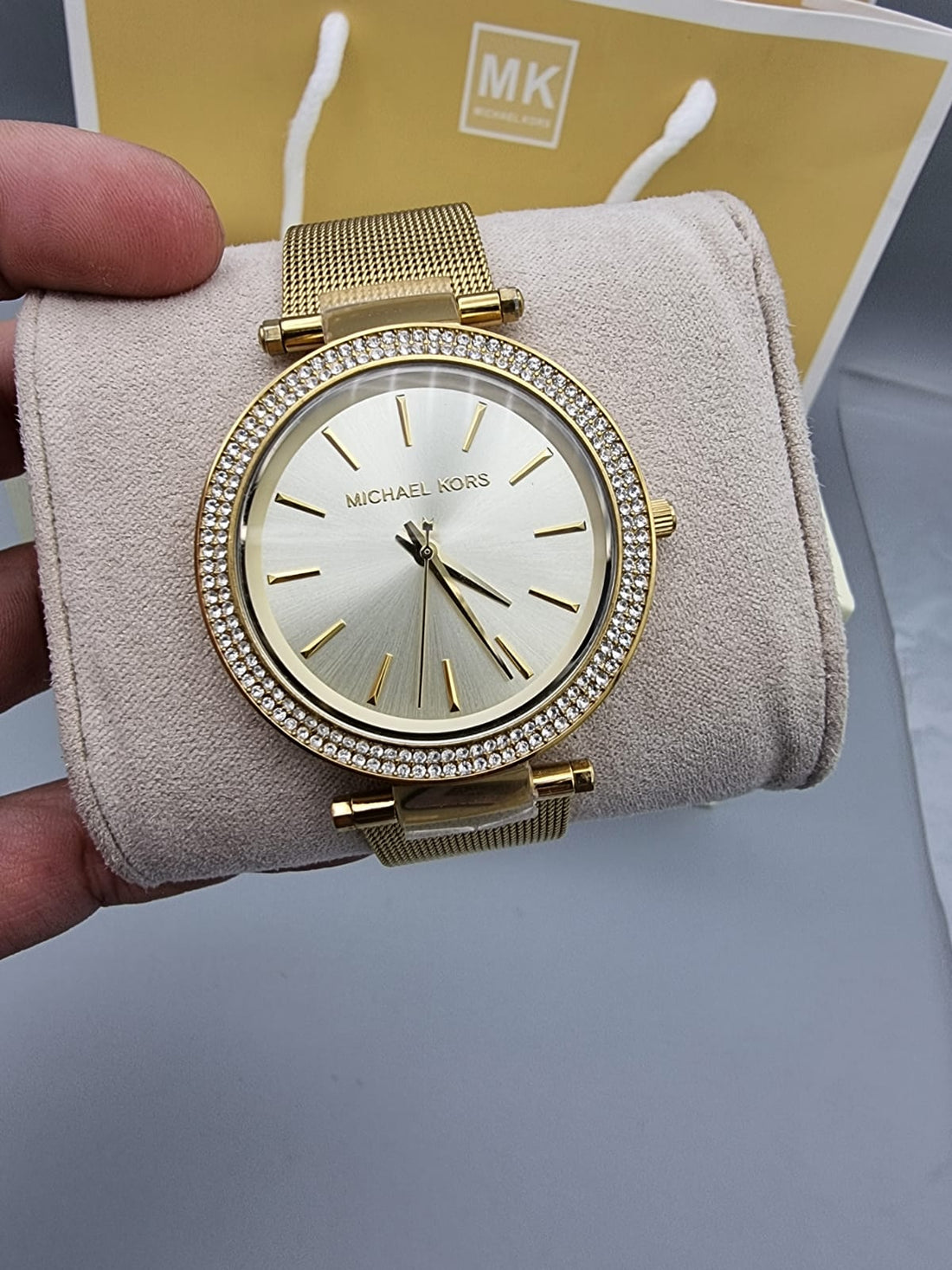 Michael Kors Darci Gold Dial Gold Mesh Bracelet Watch for Women - MK3368