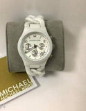 Michael Kors Ceramic White Dial White Steel Strap Watch for Women - MK5387