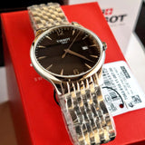 Tissot T Classic Tradition Chronograph Black Dial Silver Steel Strap Watch For Men - T063.617.11.057.00