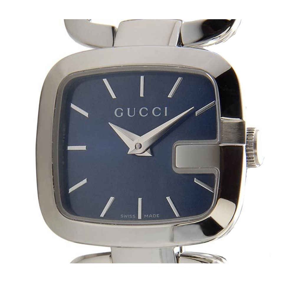 Gucci G Gucci Blue Dial Silver Steel Strap Watch For Women - YA125508