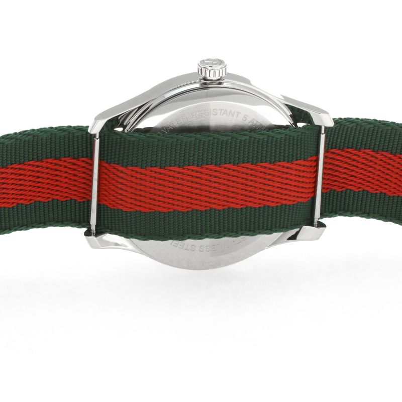 Gucci Le Marche des Merveilles Red & Green Dial Red & Green Nylon Strap Unisex Watch - YA1264060