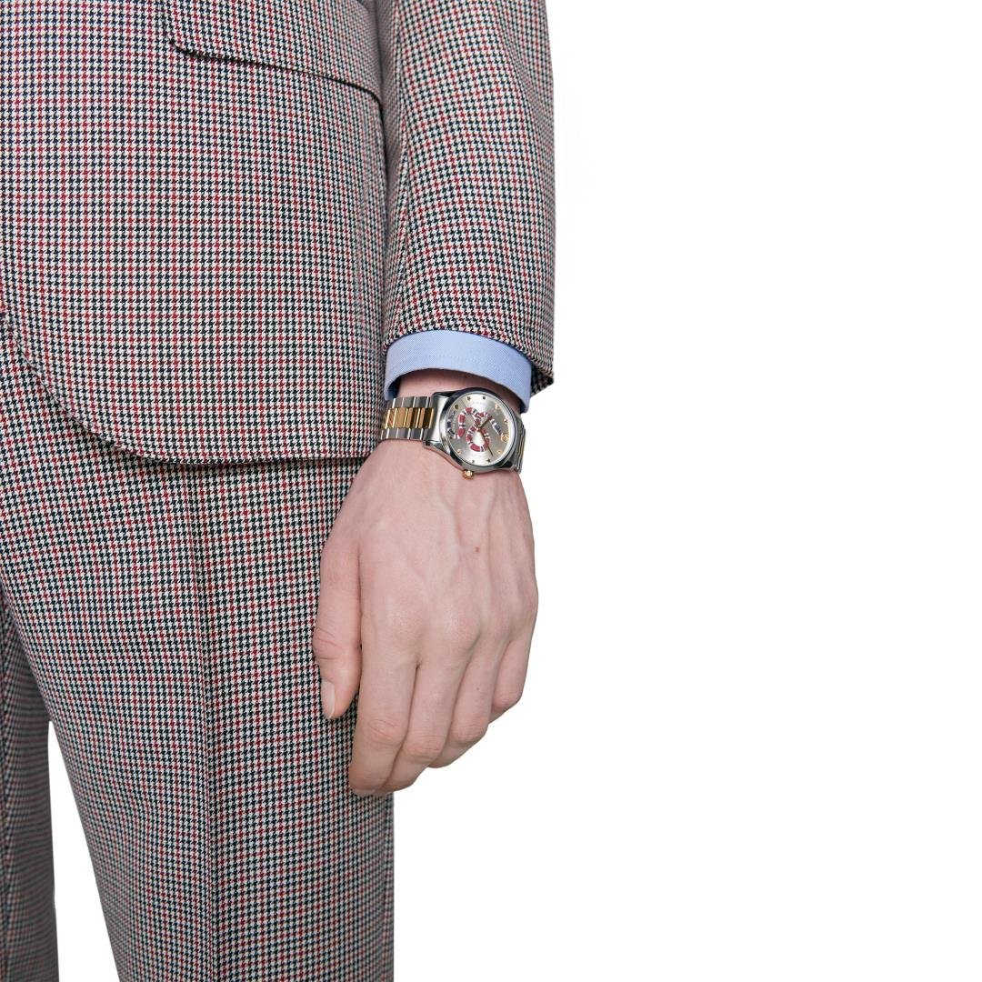 Gucci G Timeless Quartz Silver Dial Silver Steel Strap Watch For Women - YA1264075