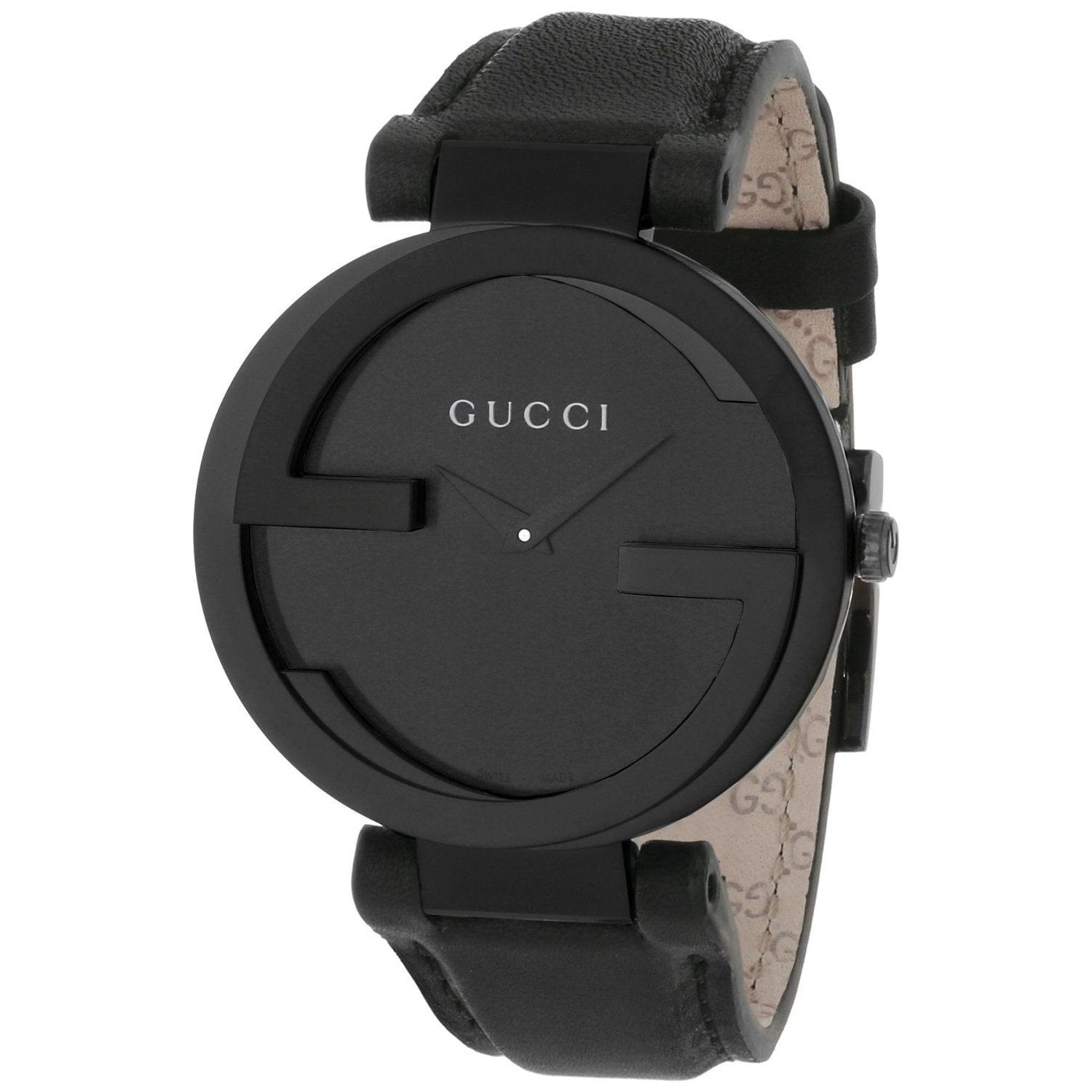Gucci Interlocking G Black Dial Watch For Women - YA133302