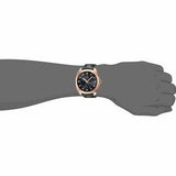 Gucci GG2570 Quartz Black Dial Black Leather Strap Watch For Men - YA142309