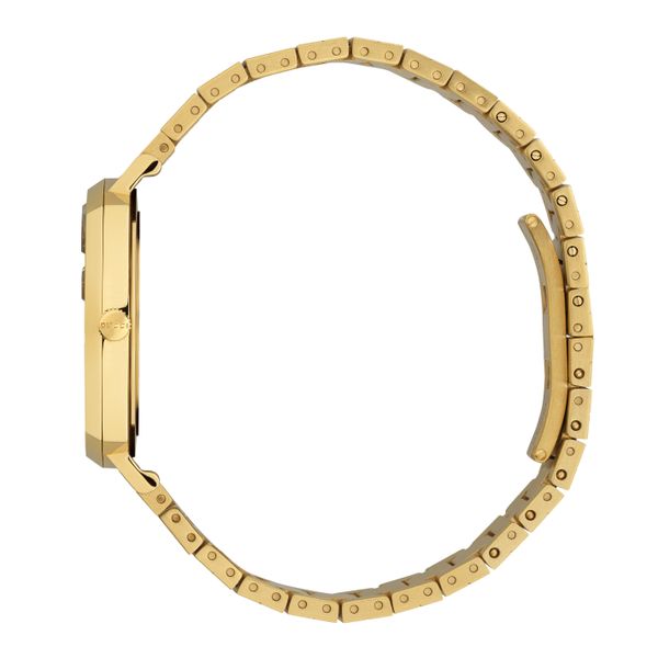 Gucci Grip Yellow Gold Dial Yellow Gold Steel Strap Unisex Watch -  YA157403