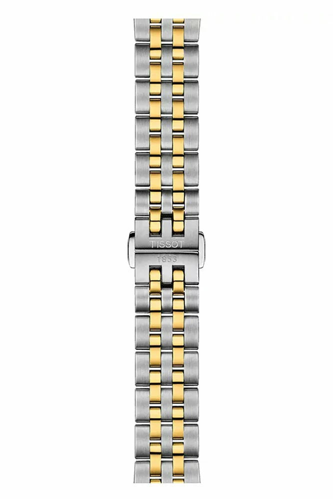Tissot Ballade Powermatic 80 Mother of Pearl Silver Dial Two Tone Steel Strap Watch For Women - T108.208.22.117.00
