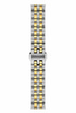 Tissot Ballade Powermatic 80 Mother of Pearl Silver Dial Two Tone Steel Strap Watch For Women - T108.208.22.117.00