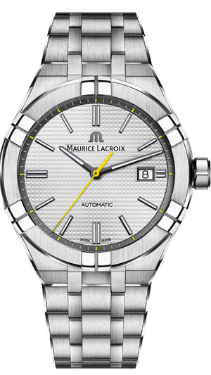 Maurice Lacroix Aikon Automatic Grey Dial Silver Steel Strap Watch For Men - AI6008-SS00F-231-A