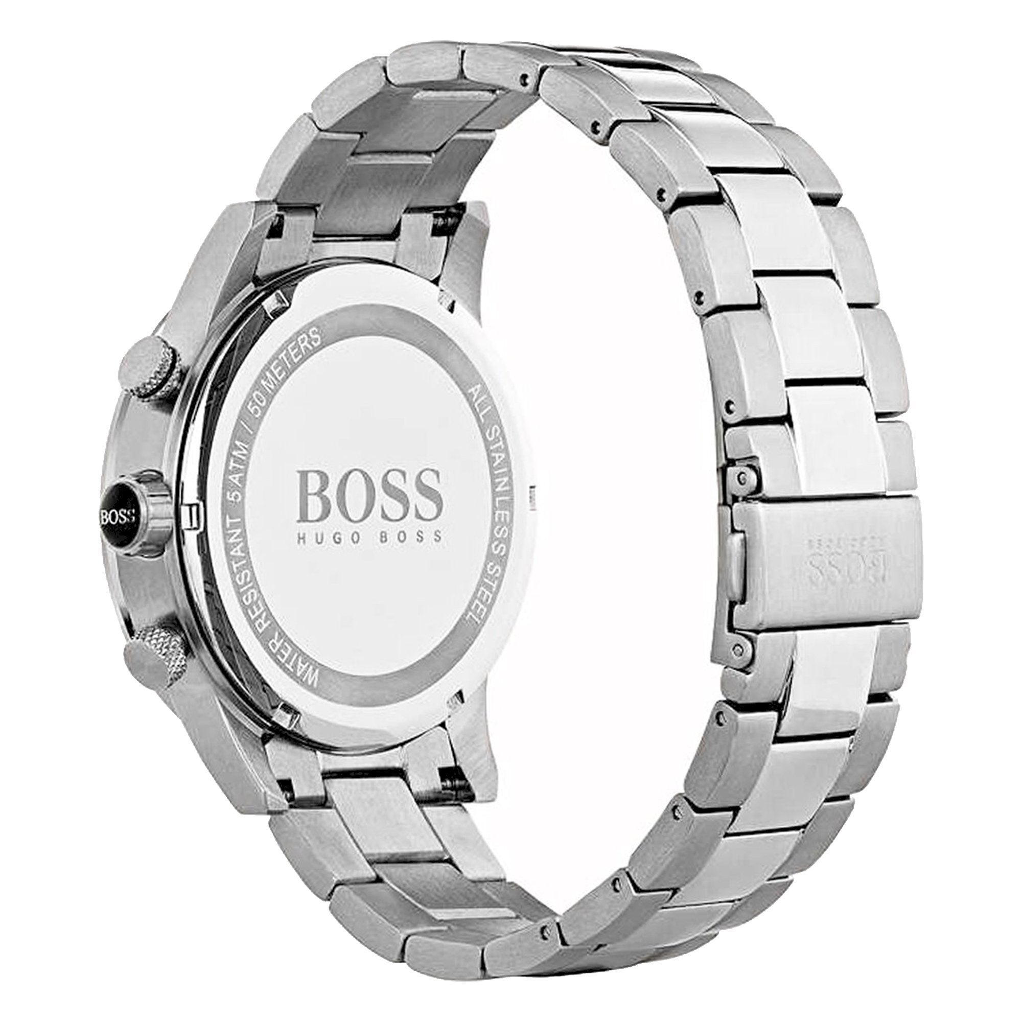 Hugo Boss Rafale Competitive Sport Silver Dial Silver Steel Strap Watch for Men - 1513511