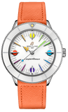 Breitling Superocean Heritage '57 Pastel Paradise White Dial Orange Leather Watch for Women - A10340A11A1X1