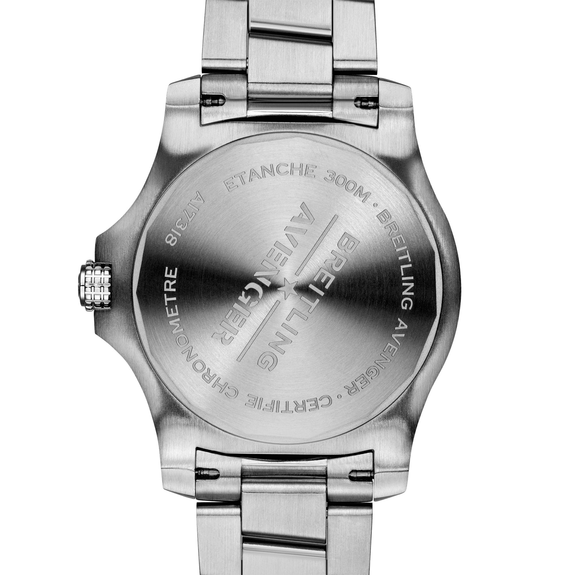 Breitling Avenger Automatic 43mm Blue Dial Silver Steel Strap Watch for Men - A17318101C1A1