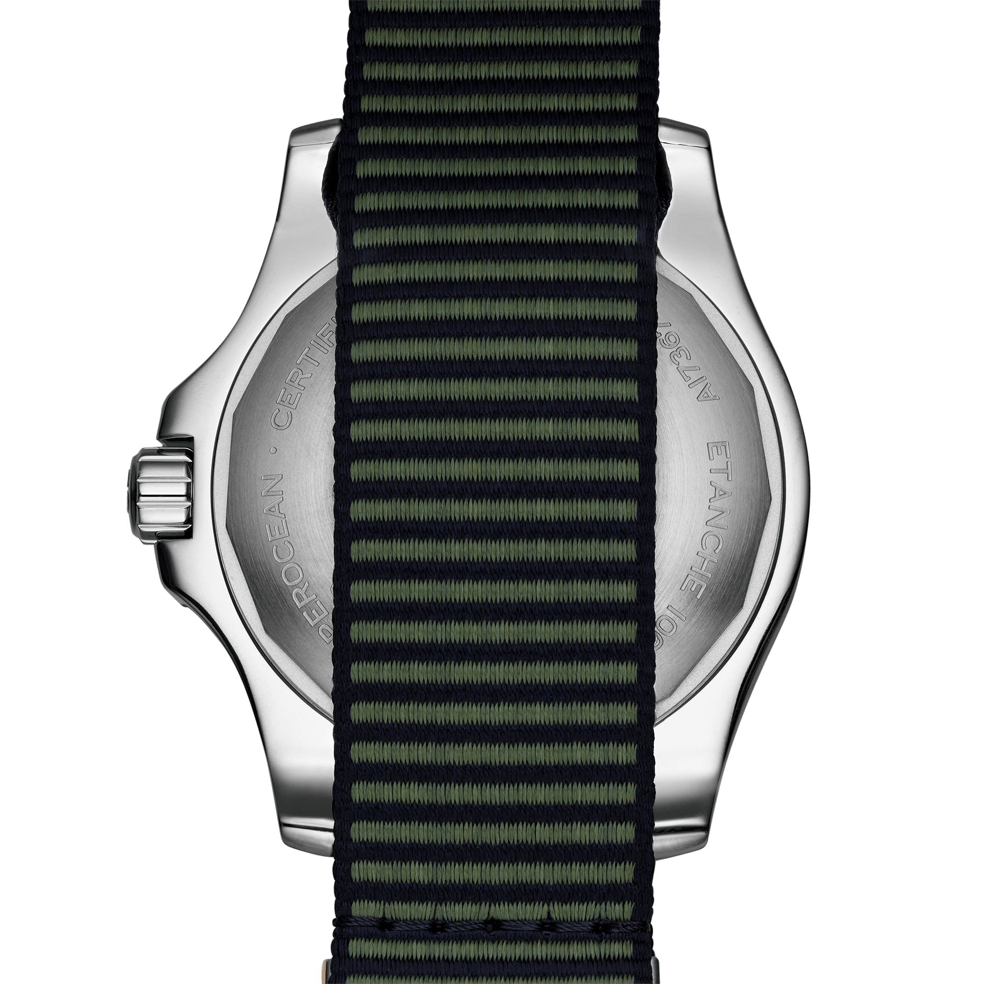 Breitling Superocean Automatic 44mm Outerknown Green Dial Green Nylon Strap Watch for Men - A17367A11L1W1