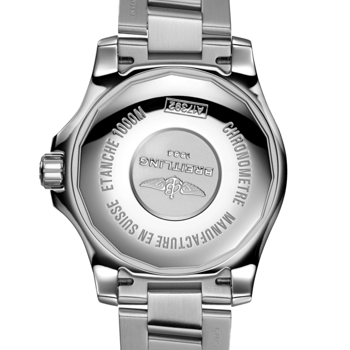 Breitling Superocean II 44mm Black Dial Black Steel Strap Watch for Men - A17392D71B1A1