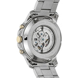Fossil Architect Automatic Silver Dial Silver Steel Strap Watch for Women - ME3057