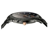 Versace Univers Quartz Black Dial Black Steel Strap Watch for Men - VEBK00618