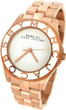 Marc Jacobs Blade White Dial Gold Steel Strap Watch for Women - MBM3075
