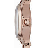 Marc Jacobs Dinky Rose Gold Dial Rose Gold Steel Strap Watch for Women - MBM3200