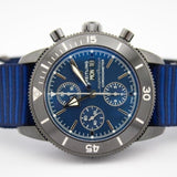 Breitling Superocean Heritage Chronograph 44 Outerknown Blue Dial Blue NATO Strap Watch for Men - M133132A1C1W1