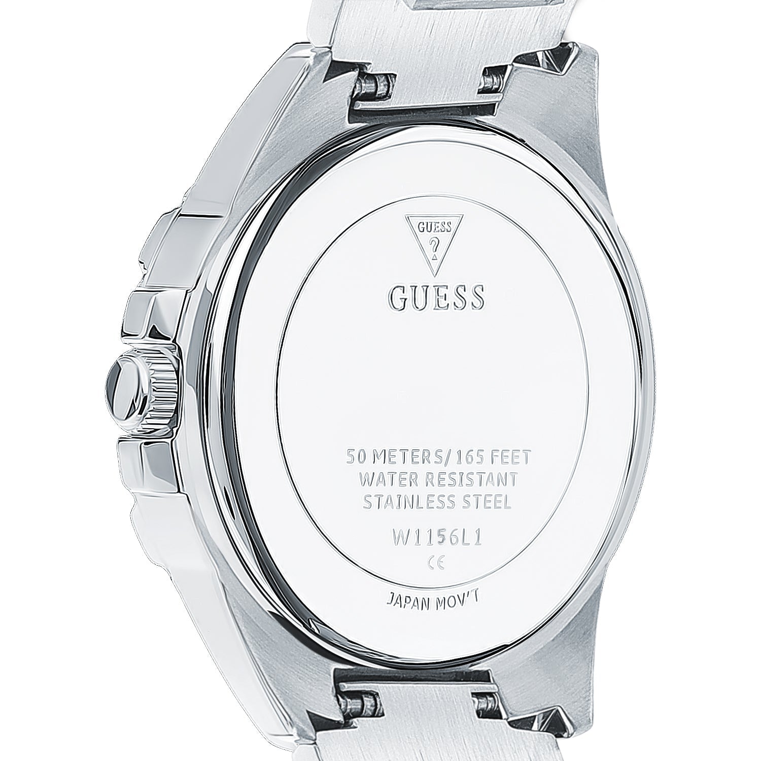 Guess Marina Quartz White Dial White Rubber Strap Watch For Women - W1025L1