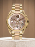 Michael Kors Bradshaw Gold Dial Two Tone Steel Strap Watch for Women - MK6359