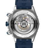 Breitling Super Chronomat B01 44 Blue Dial Blue Rubber Strap Watch for Men - AB0136161C1S1