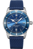 Breitling Superocean Heritage B20 Automatic 46 Blue Dial Blue Mesh Bracelet Watch for Men - AB2020161C1S1