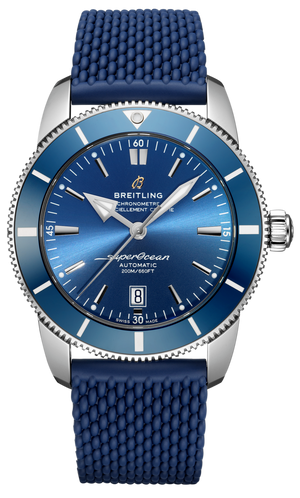Breitling Superocean Heritage B20 Automatic 46 Blue Dial Blue Mesh Bracelet Watch for Men - AB2020161C1S1