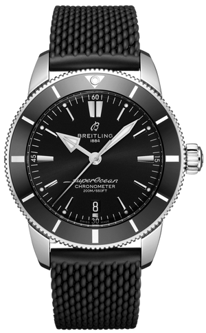 Breitling Superocean Heritage B20 Automatic 44 Black Dial Black Mesh Bracelet Watch for Men - AB2030121B1S1