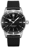 Breitling Superocean Heritage B20 Automatic 44 Black Dial Black Mesh Bracelet Watch for Men - AB2030121B1S1