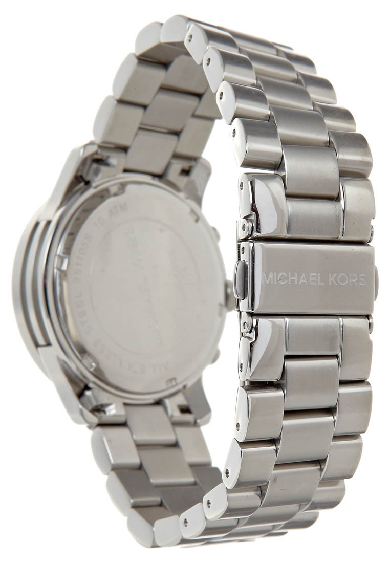 Michael Kors Brinkley Silver Dial with Diamonds Silver Steel Strap Watch for Women - MK5083