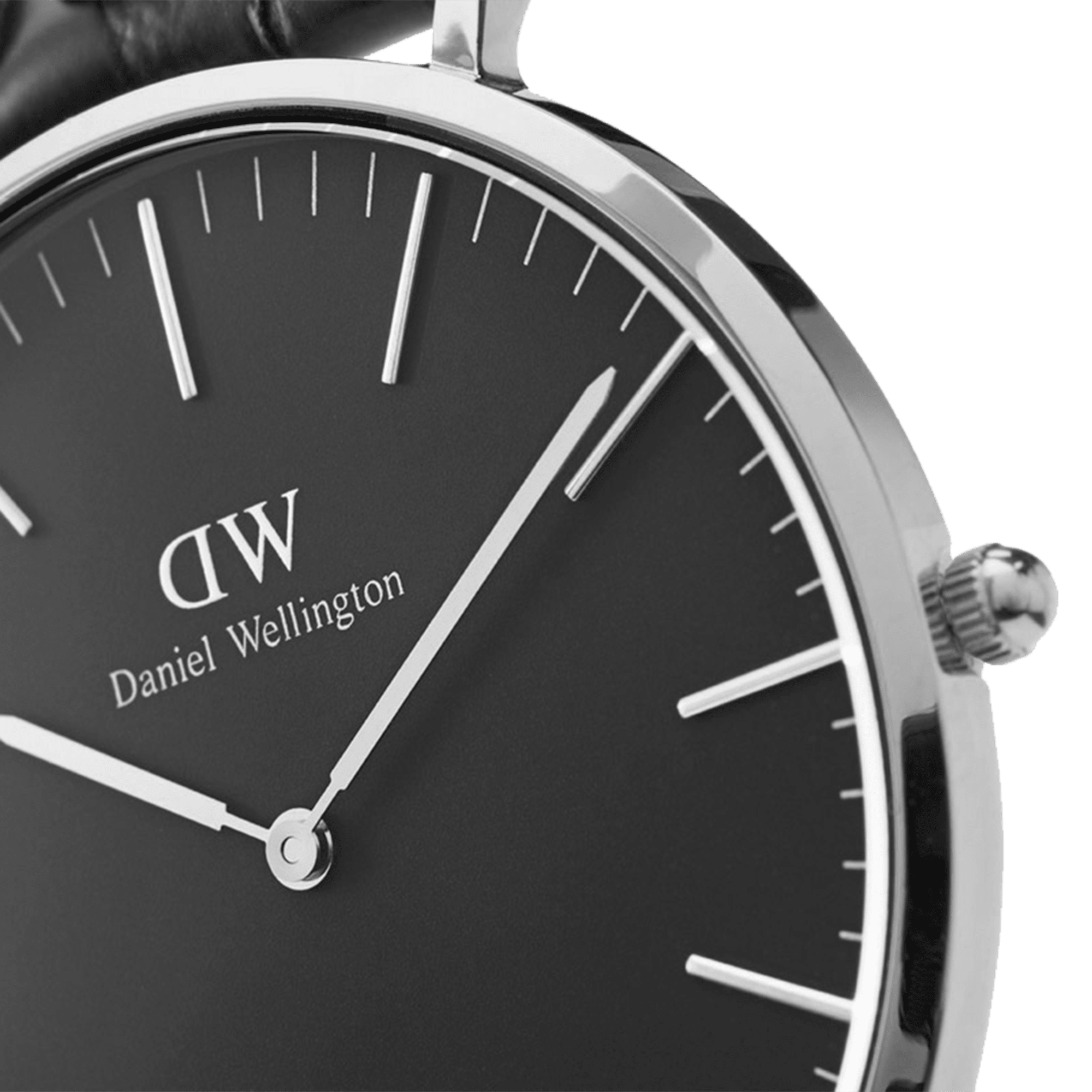 Daniel Wellington Classic Cornwall Black Dial Black Nylon Strap Watch For Women - DW00100149