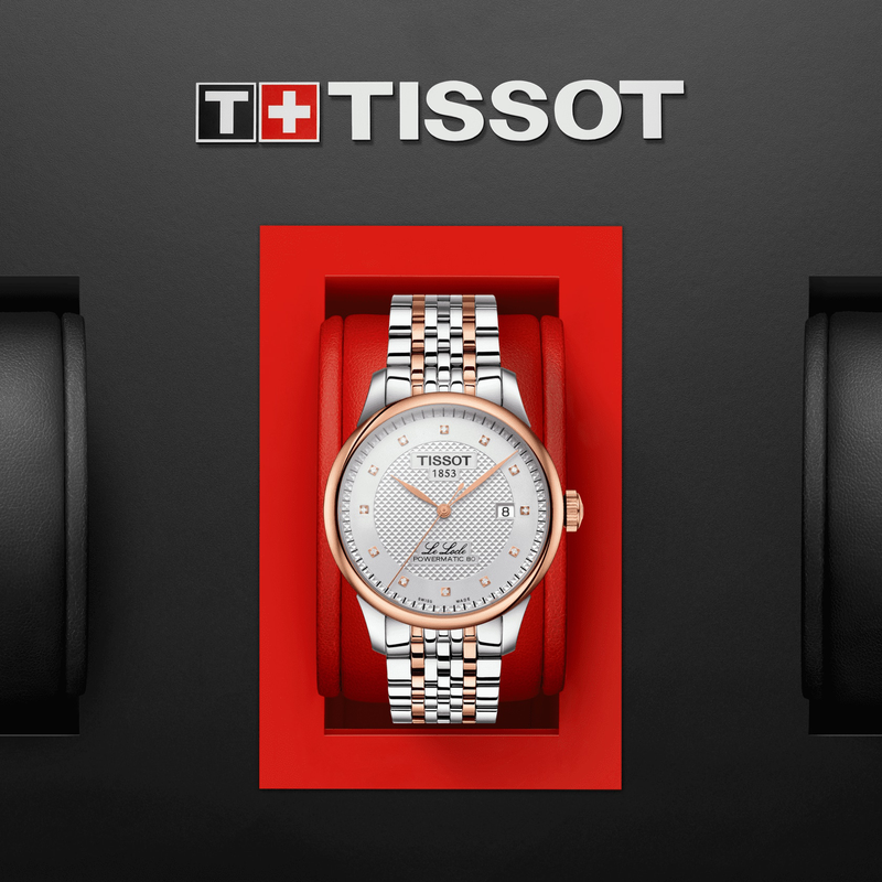 Tissot Le Locle Powermatic 80 Silver Dial Two Tone Steel Strap Watch For Men - T006.407.22.036.01