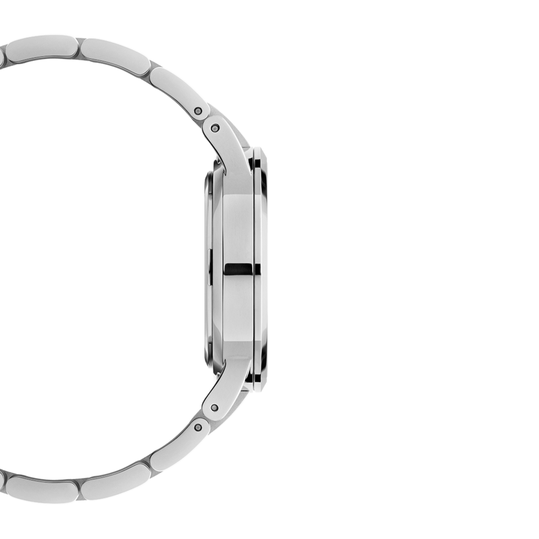 Daniel Wellington Iconic Link White Dial Silver Steel Strap Watch For Women - DW00100207