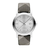 Burberry The City Silver Dial Multicolored Leather Strap Watch for Women - BU1873