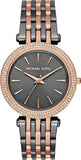 Michael Kors Darci Analog Quartz Grey Dial Two Tone Steel Strap Watch For Women - MK3584