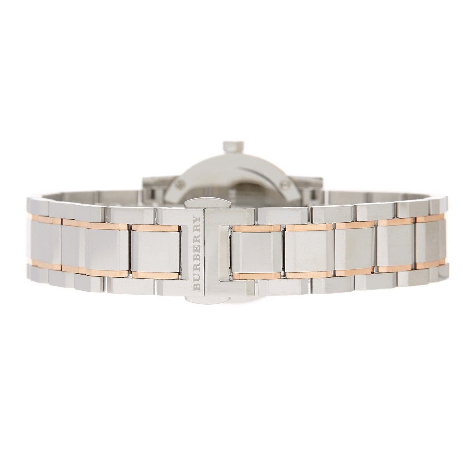 Burberry The City Silver Dial Two Tone Steel Strap Watch for Women - BU9205