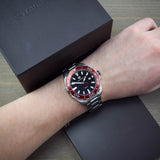 Tag Heuer Aquaracer Black Dial Silver Steel Strap Watch for Men - WAY101B.BA0746