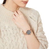 Emporio Armani Arianna Quartz Grey Dial Rose Gold Steel Strap Watch For Women - AR11220