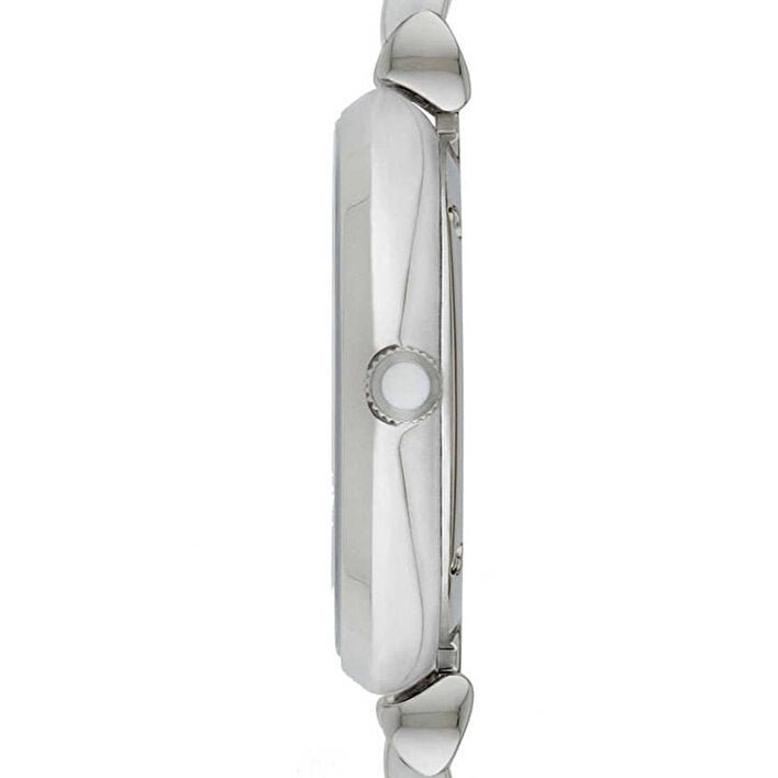 Emporio Armani Gianni T-Bar Mother of Pearl Dial Two Tone Steel Strap Watch For Women - AR1987