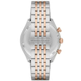 Emporio Armani Zeta Chronograph Quartz White Dial Two Tone Steel Strap Watch For Men - AR1998