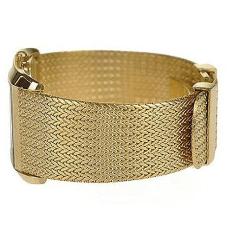 Emporio Armani Super Slim Quartz White DIal Gold Mesh Bracelet Watch For Women - AR2017