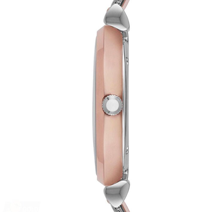 Emporio Armani Retro Mother of Pearl Dial Silver Mesh Bracelet Watch For Women - AR2067