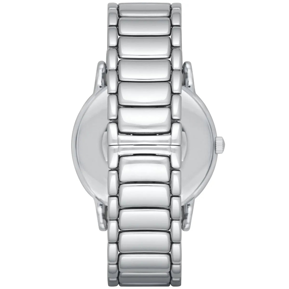 Emporio Armani Luigi Quartz Black Dial Silver Steel Strap Watch For Men - AR2499