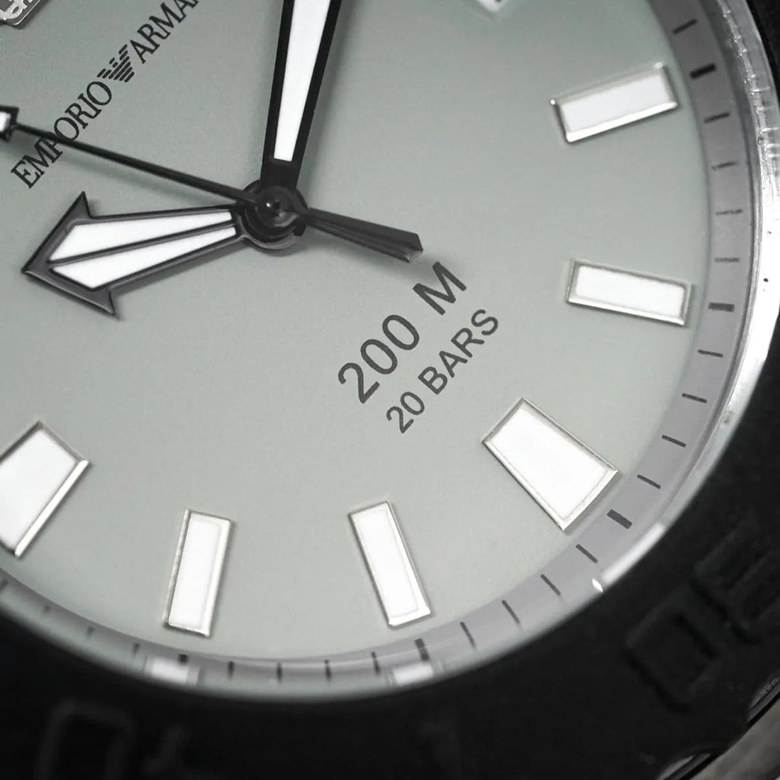 Emporio Armani Bracelet Collection Black Dial Silver Steel Strap Watch For Men - AR5970