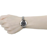 Emporio Armani Classic Quartz Black Dial Silver Steel Strap Watch For Women - AR7328