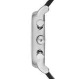 Emporio Armani Dress Analog Black Dial Black Leather Strap Watch For Men - AR8029