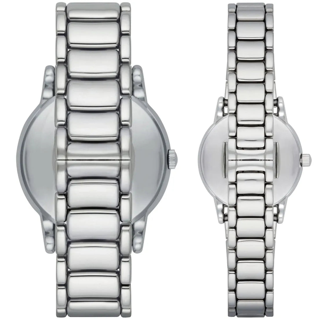 Emporio Armani Quartz White Dial Silver Steel Strap Watch For Men - AR90000